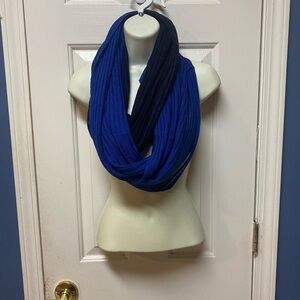 Calvin Klein dual blue and Black infinity scarf One Size.